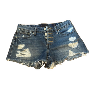 Lucky Brand Blue Distressed Denim Shorts